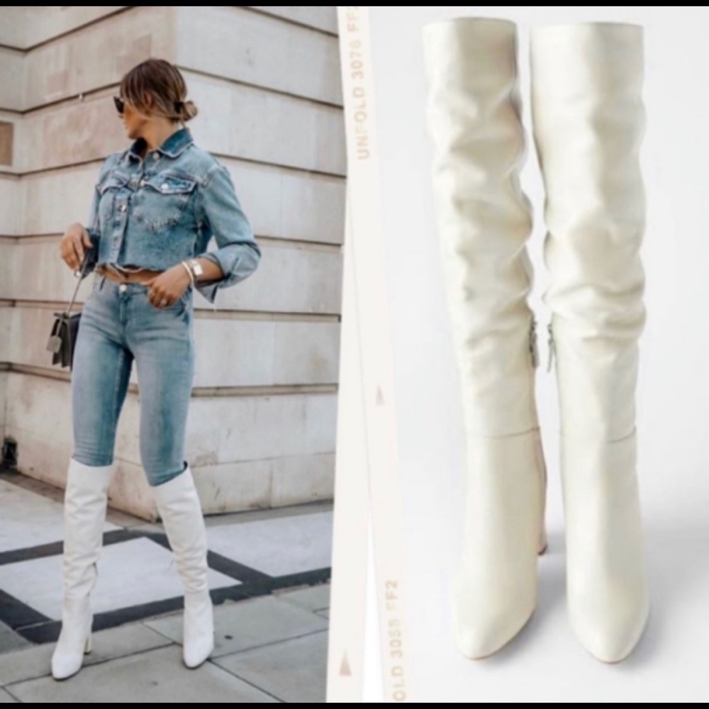 Zara knee high boots